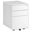 Sonix Mobile Filing Pedestal Tall Under Desk 3-Drawer W440xD600xH675mm White