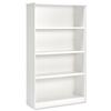 Sonix Tall Bookcase with Adjustable Shelves and Floor-leveller Feet W1000xD400xH1830mm White