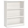 Sonix Medium Height Bookcase with Adjustable Shelves and Floor-leveller Feet W1000xD400xH1330 White