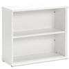 Sonix Bookcase Desk High with Adjustable Shelf and Floor-leveller Feet W800xD330xH720mm White