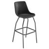 Trexus Polypropylene Stool with Black Frame Seat W520xD580xH610mm