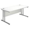 Sonix Style Desk With Rectangular Panel W1400xD800xH720mm White