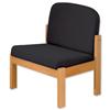 Trexus Reception Chair Beech Cushioned Backrest H430mm Seat