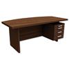 Adroit Virtuoso Executive Bow Desk with Pedestal - 463616