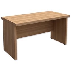 Adroit Virtuoso Executive Rectangular Freestanding Return Desk W1200xD600xH710 Cherry Marbella