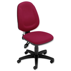 Trexus Plus High Back Asynchronous Posture Chair Seat W460xD450xH460-590mm Backrest H510mm Burgundy