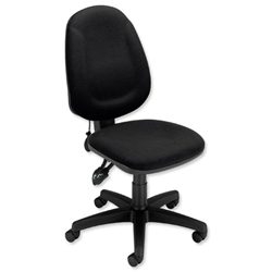 Trexus Plus High Back Asynchronous Posture Chair Seat W460xD450xH460-590mm Backrest Height: 510mm Black