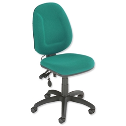 Trexus Plus High Back Asynchronous Posture Chair Seat W460xD450xH460-590mm Backrest Height: 510mm Green