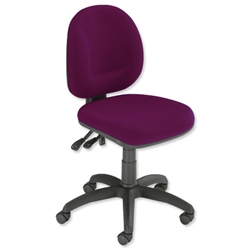 Trexus Plus Medium Back Chair Permanent Contact W460xD450xH460-590mm Backrest H400mm Purple