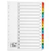 5 Star Index 150gsm Card with Coloured Mylar Tabs 1-15 A4 - 464300