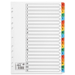 5 Star Dividers A-Z Multicolour Reinforced 20  A4