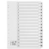5 Star Index 150gsm Card with Clear Mylar Tabs 1-15 A4 White - 464416