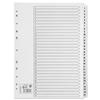5 Star Index 150gsm Card with Clear Mylar Tabs 1-31 A4 White - 464432
