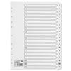 5 Star Index 150gsm Card with Clear Mylar Tabs A-Z A4 White - 464440