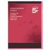 5 Star Folder Cut Flush Polypropylene Copy-safe Translucent [Pack 25]