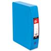 5 Star Box File Polypropylene with Twin Clip Lock Foolscap Blue