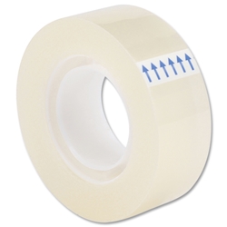 5 Star Clear Tape Roll Small Easy-tear Polypropylene 40 Microns 19mm x 33m [Pack 8]