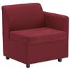Trexus Modular Reception Chair with Left Arm Fully - 464596