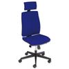 Adroit Zig Zag Synchronous High Back Task Chair with Headrest Seat W500xD460xH420-540mm Ocean Blue