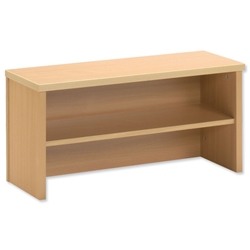 Sonix Modular Reception Desk Riser / Top Box W800xD300xH370mm Oak