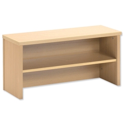 Sonix Modular Reception Desk Riser / Top Box W800xD300xH370mm Maple