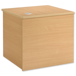 Sonix Modular Reception Corner Desk Rectangular W800xD800xH740mm Oak