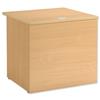 Sonix Modular Reception Desk Rectangular W800xD800xH740mm Oak
