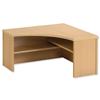 Sonix Modular Reception Corner Desk Riser / Top Box W800xD300xH370mm Oak