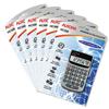 Aurora Calculator Handheld Battery/Solar-power 8 Digit Soft-touch keys 62x101x9mm Ref HC300 [Pack 6]