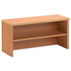 Sonix Modular Reception Desk Riser / Top Box W800xD300xH370mm Oak