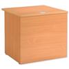 Sonix Modular Reception Desk Rectangular W800xD800xH740mm Beech