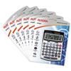 Aurora Calculator Desktop Solar-power 12 Digit 3 Key Memory Cost-Sell-Margin Tax Ref DT830P [Pack 6]