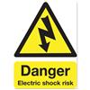 Stewart Superior Safety Sign Danger Shock Risk 200x150mm - KS002SAV