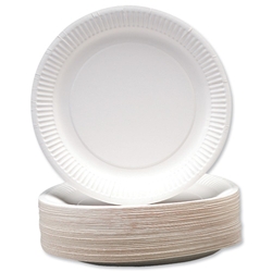 Robinson Young Paper Plates Disposable 230mm Ref 1642 [Pack 100]