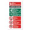 Stewart Superior Safety Sign CO2 Fire Extinguisher Vinyl - FF093SAV
