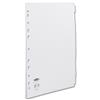 Concord Punched Pocket Subject Dividers Extra Wide 10-Part A4 White Re
