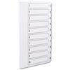 Concord Presentation Index Unpunched White Mylar [Pack 10] - 75201