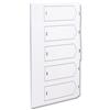 Concord Presentation Index Unpunched White Mylar [Pack 20] - 75101
