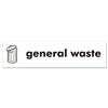 Stewart Superior Recycling Bin Sticker General Waste 900x50mm - BS005