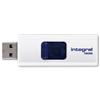 Integral Slide Flash Drive USB 2.0 Retractable 16GB - INFD16GBSLDWH