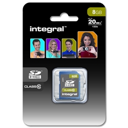 Integral Ultima Pro SDHC Memory Card with Protective Case Class 10 23MB/s 8GB Ref INSDH8G10-20