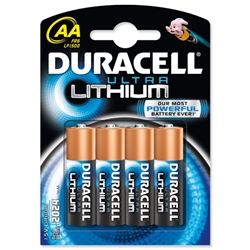 Duracell Ultra Battery Lithium LR06 1.5V AA Ref 81291959 [Pack 4] - Item image