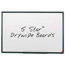 5 Star Drywipe Board Lightweight with Fixing Kit and Pen Tray W600xH450mm