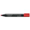 Staedtler Lumocolor Permanent Marker Chisel Tip 2-5mm Line Red - 3502