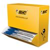 Bic Cristal Ball Pen Clear Barrel 1.0mm Tip 0.4mm Line Blue - 896039