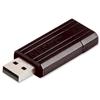 Verbatim PinStripe Drive USB 2.0 Retractable Read 10MB/s Write 4MB/s 4GB Black Ref 49061