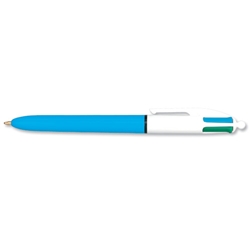 Bic 4-Colour Ball Pen 1.0mm Tip 0.3mm Line Blue Black Red Green Ref 802077/801867-1