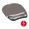 Fellowes Crystal Mouse Mat Pad with Wrist Rest Gel Black - 9112101-XX