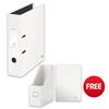 Leitz WOW Lever Arch File A4 White [FREE Magazine File - 48688X-XX