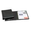 Impala Business Card Ringbinder PVC with 2-sided Welded Clear Pockets Capacity 300 Black Ref BCB30001